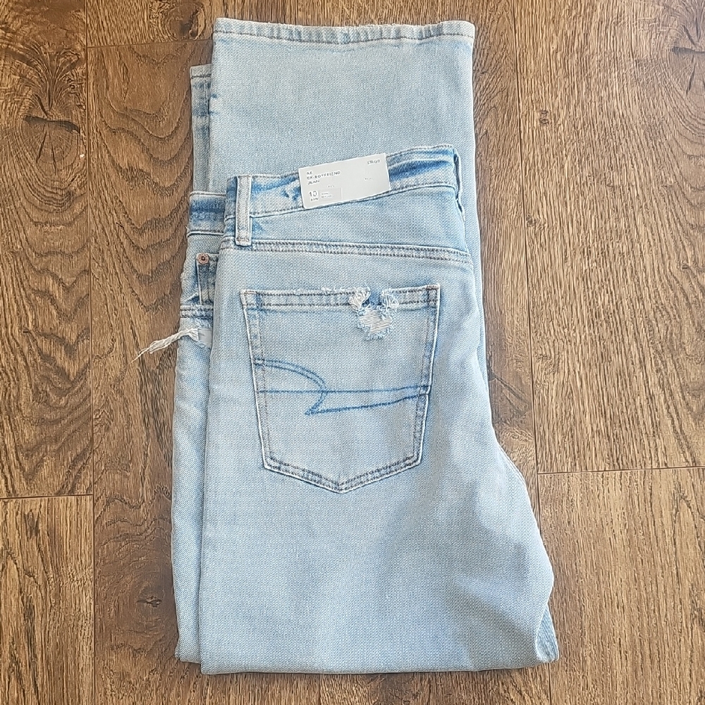 Light Blue Distressed Men's Jeans